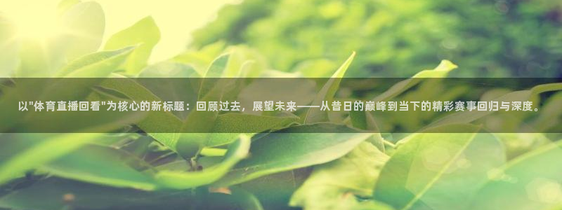 雨燕360免费体育直播nba：以\